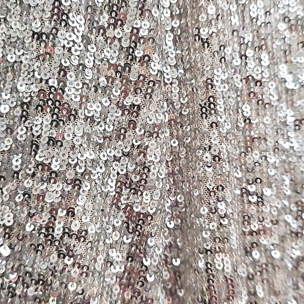 BB DAKOTA Nwot Silver Sequin Showstoper By Steve Madden Duster/Jacket - Picture 9 of 17